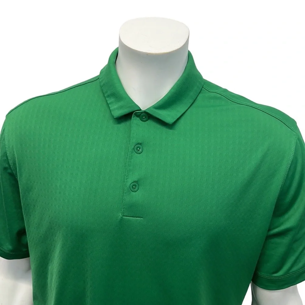 Nike Golf Dri Fit Tour Performance Masters Green Short Sleeve Polo Shirt Large